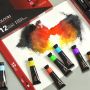 New Product 12 / 24 Colors Aluminum Tube Acrylic Paint Set Art Paint Wholesale