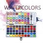 Hot Sales Hand Painted Painting 90Color Watercolor Paint Set With Paint Brush For Watercolor Art
