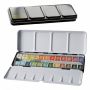 Superior 12/24/36/48 Colors Watercolor Cakes Drawing Painting Solid Water Colour Set Iron Box Set For Students Outdoor