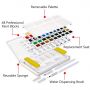 Superior Solid Watercolor Paint Set 36 Colors Travel Pigment Paints with Paintbrush for Students Art Supplies