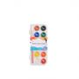 Amazon hot selling 12 16 24 28 36 colors solid water color cake , kids non toxic art watercolor paint set with brush pen