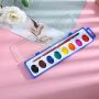 8 Vibrant Colors Washable Paint Semi-moist Watercolor Set For Kids and students