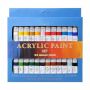 High Quality 24 Colors Acrylic Paints Set 12ml Tubes Painting Pigment Hand-painted Wall Paint