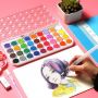 Factory Price 12/36/48 Colors Solid Watercolor Cake Paint Set, Perfect for Beginner Students