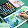 Wholesale Price Solid Watercolor Pigment Set Portable Beginner Painting Kit