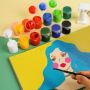 High Quality 24colors 15ml 6 Conjoined Acrylic DIY Hand-painted Textile Wall Paint Acrylic Children's Graffiti For Wholesale