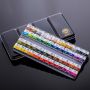 Student art special supplies 12/24/48 color solid watercolor metal box oil paint set
