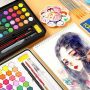 36colors Soild Watercolor Paint Set Iron Box Painting For Students Artist Drawing Art Portable Water Color