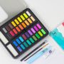 China art Factory OEM 36 solid water color Paint cake set with brush