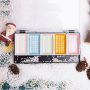 Superior 5/8Colors High Quality Watercolor Cakes Individual Color Pan Glitter Solid Water Color With Water brush Pen