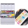 12/18/24/36 Colors Portable Travel Solid Pigment Watercolor Paints Set With Water Color Brush Pen For Painting Art Supplies
