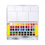 18/24/36 Colors Safe Solid Educational School Art Early Leaning Watercolor Aquarelle Color Paint Set With Water brush