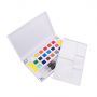cheap wholesale top quality solid watercolor pigment paint metal tin box watercolor solid paint cake gift set