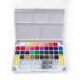 low price Non Toxic Professional Half Pan Tin Box Portable Travel Artist Set Solid Watercolor Paint