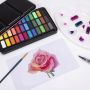 cheap wholesale top quality solid watercolor pigment paint metal tin box watercolor solid paint cake gift set