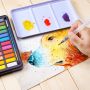 cheap wholesale top quality solid watercolor pigment paint metal tin box watercolor solid paint cake gift set