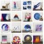 Amazon 32 colors 60ml 2 oz bottle Artist DIY Craft Pouring Acrylic Paint Tube Set for Canvas, Wood, Ceramic, Fabric