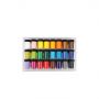 24 Colors Waterproofing Acrylic Paint Artist Acrylic Paints Plastic Pots Packing Fluid Poster Colour Paint Set For Kids Students