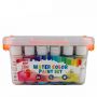 24 Colors Portable Plastic Packing Professional Liquid Watercolor Paint Set