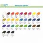 Student Quality Non-Toxic 12 ml for Canvas Painting 12 Colors Watercolour Paint Set