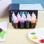 DIY textile fabric painting 30 colors acrylic paints drawing for T-shirts
