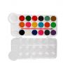 8 12 18 Colors Non-toxic Dry Water Color Cake Pan ,Solid Watercolor Paint Set With Palette and Brush