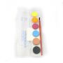 Hot High Quality 6 Colors Dry Solid Artist WaterColour Paint Cake With Brush