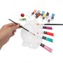 Dropshipping Art Supplies Craft 12 Colors Rich Pigments Plastic Tube Acrylic Paint Set