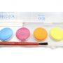 Hot High Quality 6 Colors Dry Solid Artist WaterColour Paint Cake With Brush