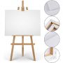 Artist Blank 10 Pieces Canvas Panels Assorted Size Art Multi stretched Canvas Boards for painting