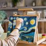 100 cotton inkjet printing 280gsm cotton acrylic paint art custom blank canvas stretched board painting set for kids painting