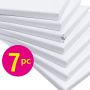 Blank Stretched 10 oz cotton duck canvas Bulk Pack of 7 Primed 100% Cotton