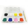 2.8cm acuarelas solid kids palette cake water color paint set