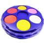 24 colors round mini watercolor cake in wheel