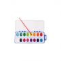 8 vibrant colors washable paint semi-moist watercolor set for kids and students