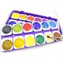 eco-friendly kids watercolor cake 12 colors aquarelle color watercolor palette tray
