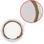 2 Pack 12'' x 12'' White Blank Stretched Canvas Primed Round Canvas Boards for kids painting