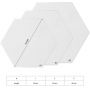 High Quality Hexagon Canvas Craft Paintings Abstract and Modern of Canvas