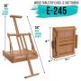 Large Adjustable Wood Table Sketchbox Easel Portable Wooden Artist Desktop Drawer Case for drawing
