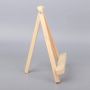 2 pack wholesale pine beech wooden desk table easel painting stand mini display easel with canvas