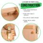 Large Adjustable Wood Table Sketchbox Easel Portable Wooden Artist Desktop Drawer Case for drawing