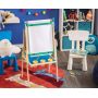 All-in-One Wooden Kid's Art Easel with Paper Roll and Accessories