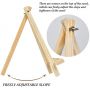 2 pack wholesale pine beech wooden desk table easel painting stand mini display easel with canvas