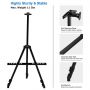 High Quality Aluminum Wrought Iron Easel Lightweight Painting Portable Easel
