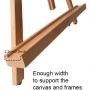 1/2 inch A-Frame Easel Adjustable Beechwood Tripod Display Stand Holds Up to 27