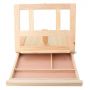 Art Set Display Table Easel Custom Wood Box Polished Wooden Box for Canvas Painting