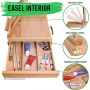 Large Adjustable Wood Table Sketchbox Easel Portable Wooden Artist Desktop Drawer Case for drawing