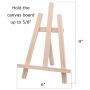 Art Suppliers 6 Pack 9in Artist Wooden Tabletop Painting Easel Display Picture Easel