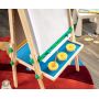 All-in-One Wooden Kid's Art Easel with Paper Roll and Accessories