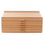 6 Drawer Beechwood Artist Storage Supply easel Box for Pastels Pencils Pens